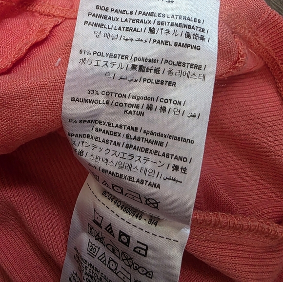 GUESS Button Down Shirt Dress Orange Coral Cotton Y2k Classy Tennis Prep - Picture 6 of 12